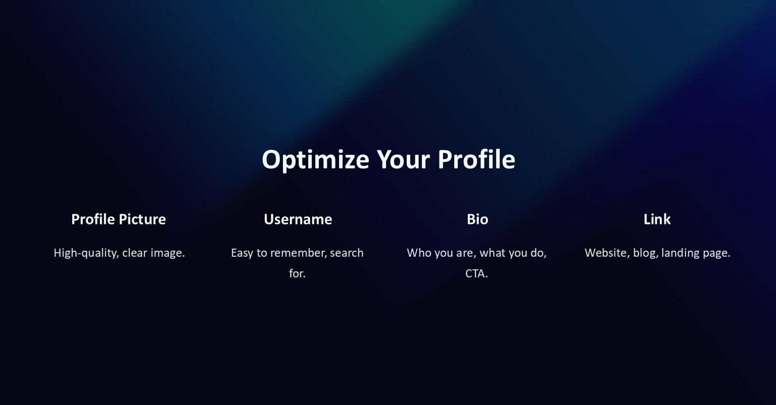 Optimize Your Profile