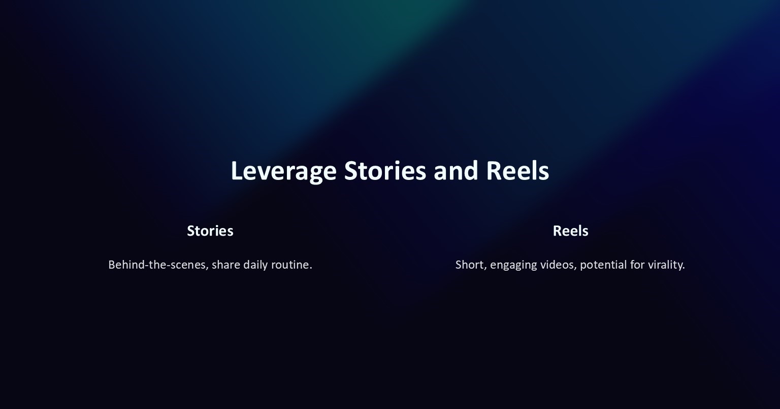 Leverage Instagram Stories and Reels