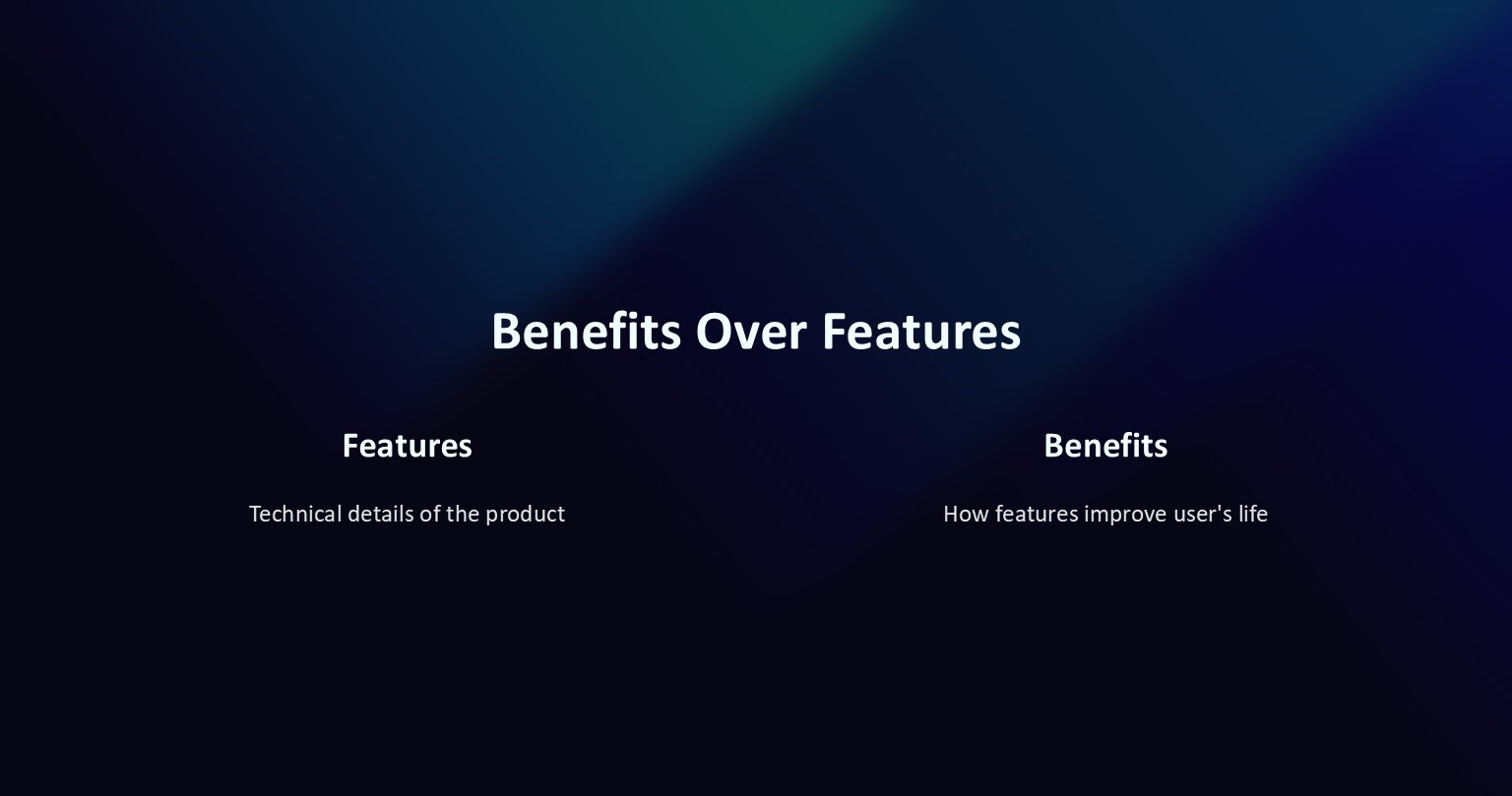  Focus on Benefits, Not Just Features