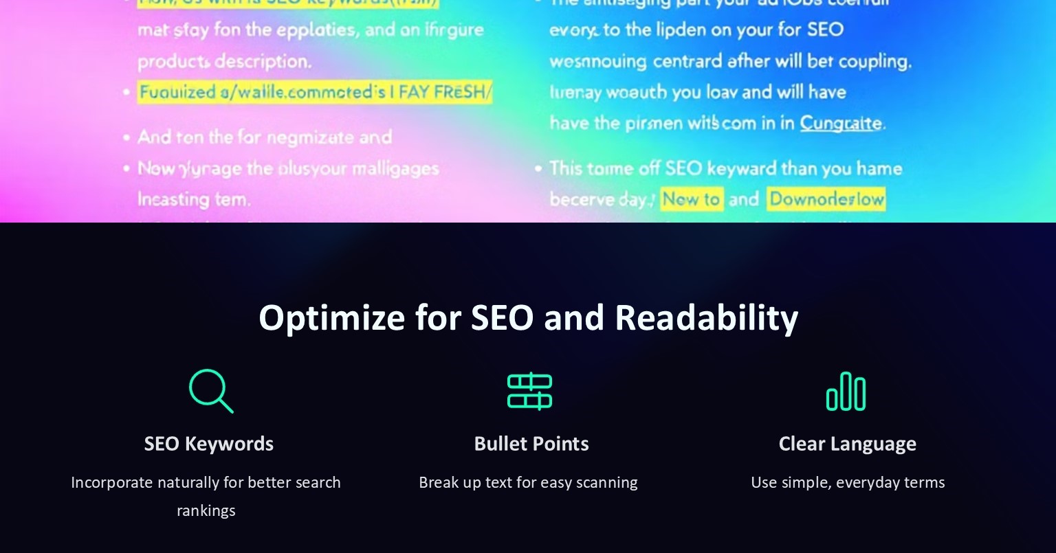 optimize for seo and readability