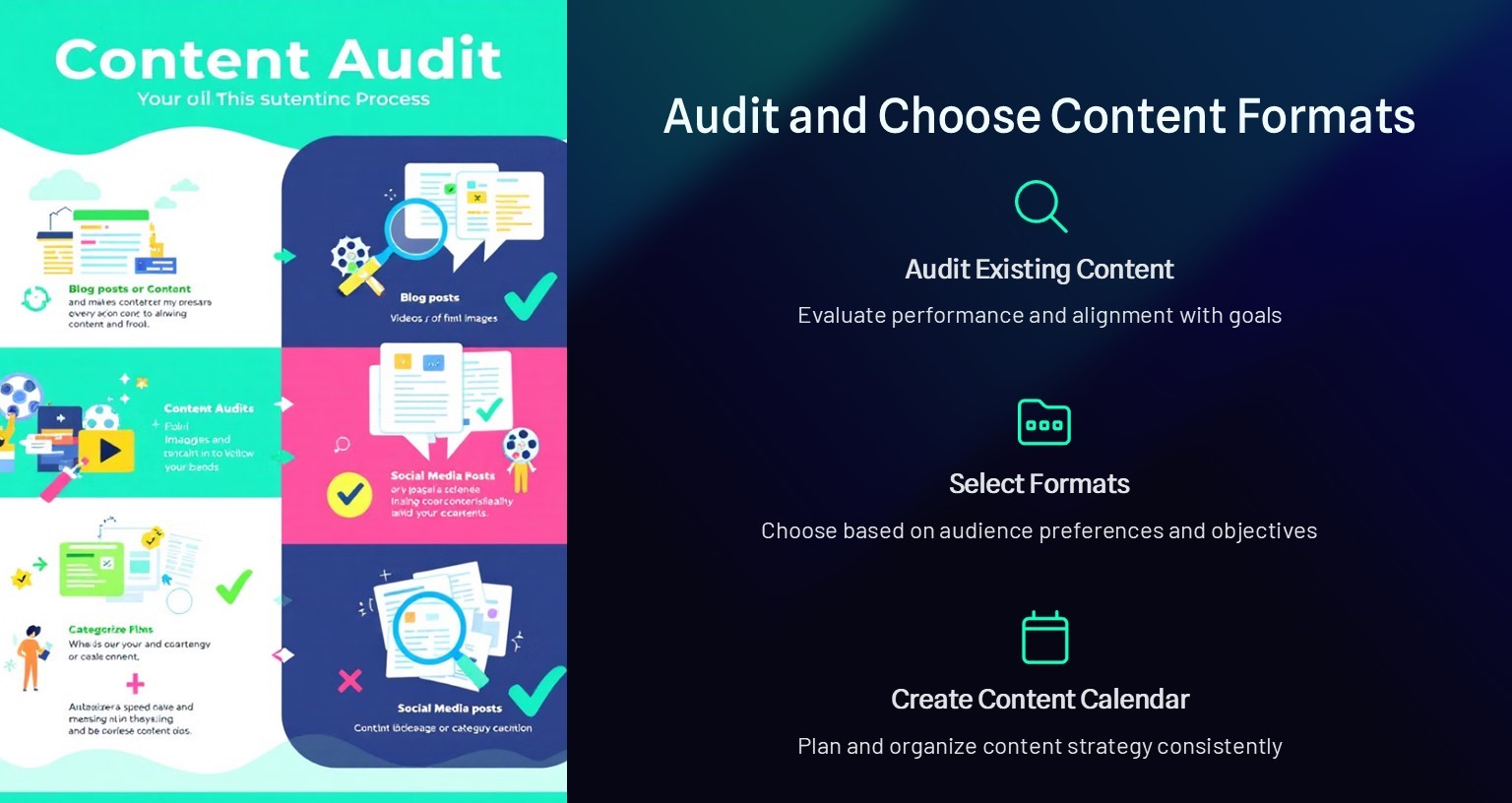 audit and choose content format