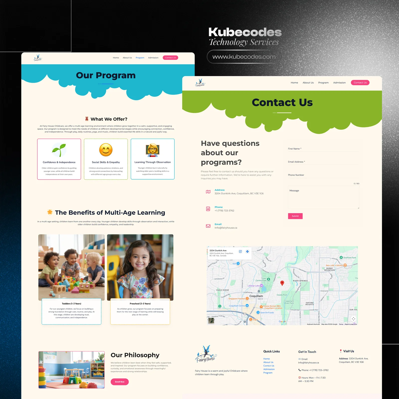 Childcare Centre WordPress Website