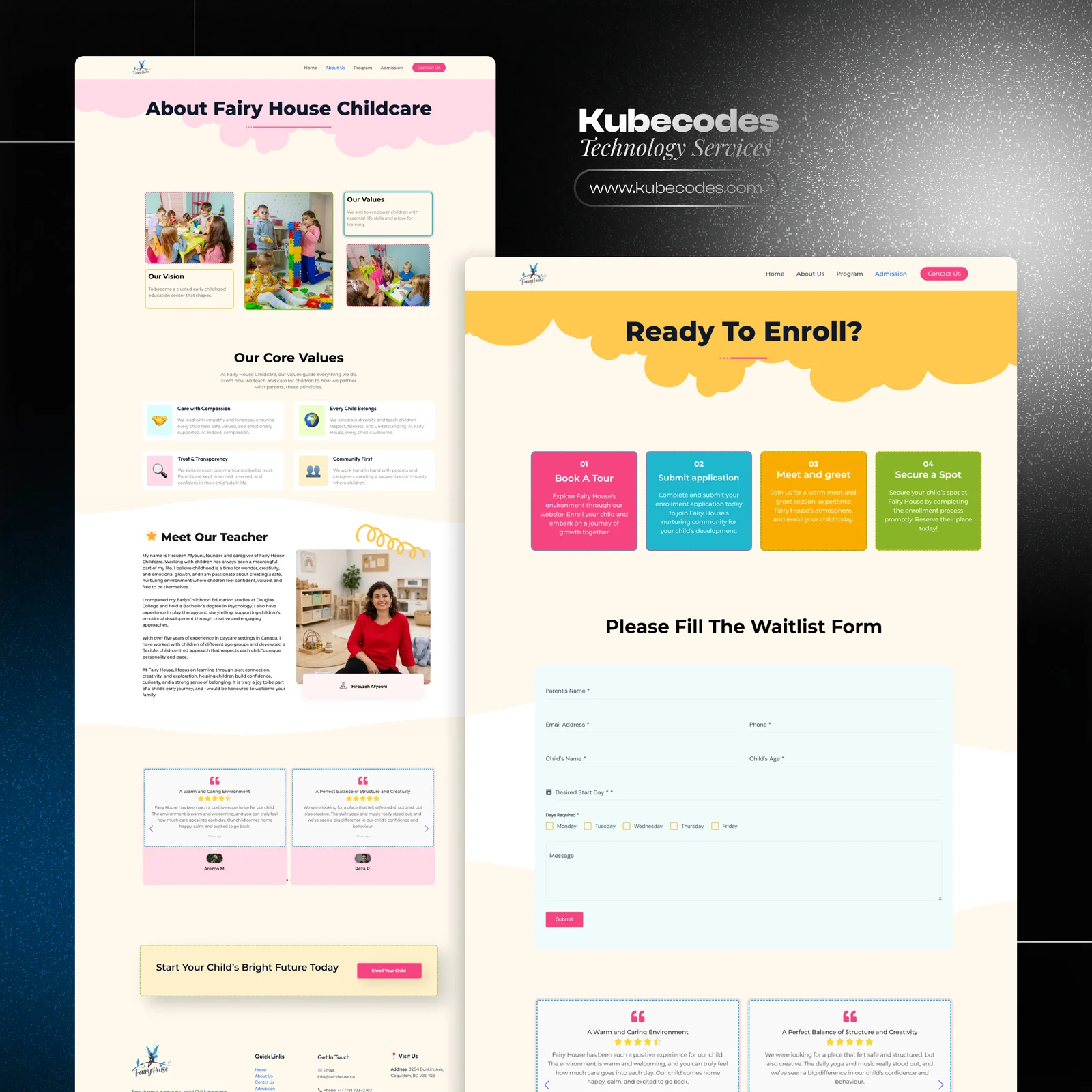 Childcare Centre WordPress Website