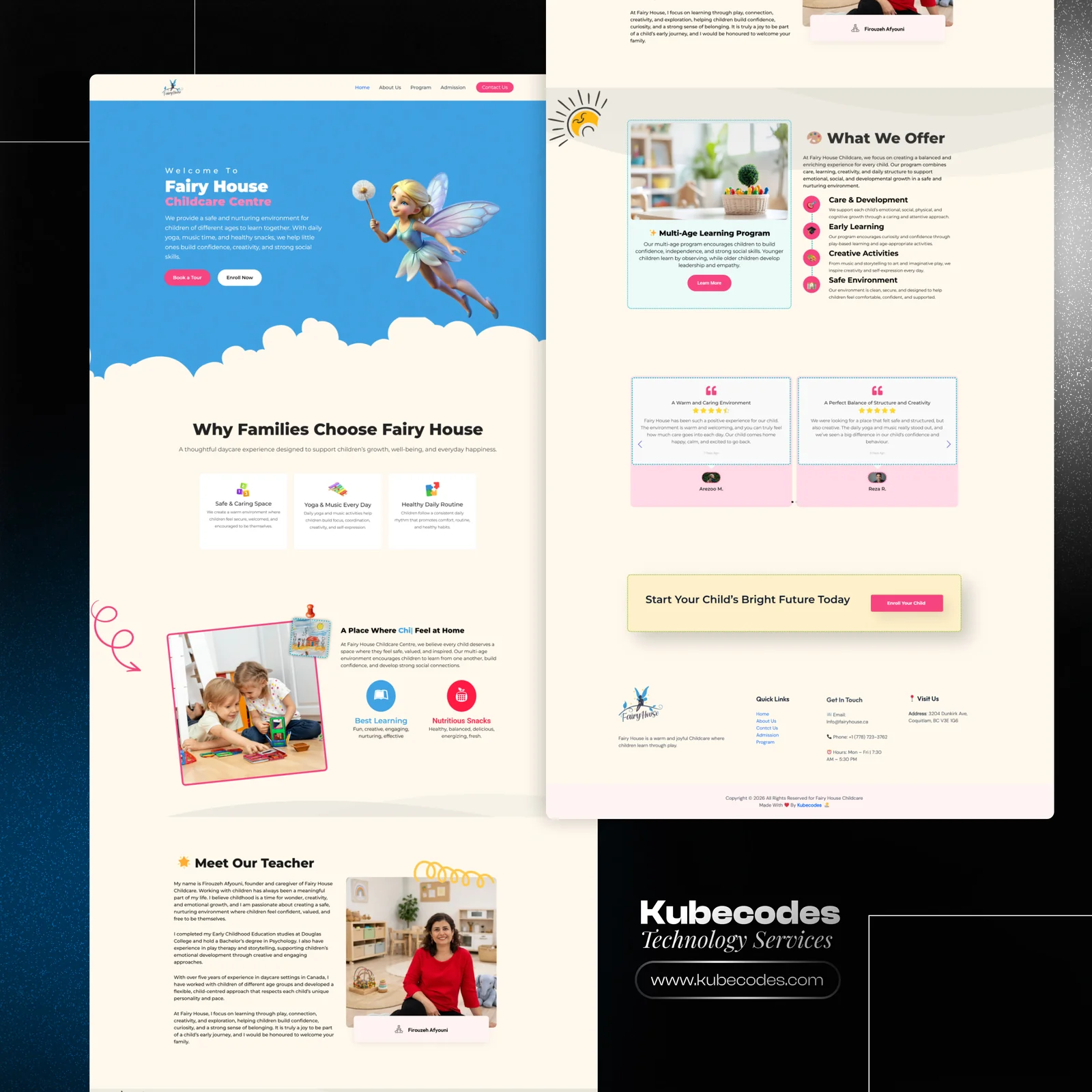 Childcare Centre WordPress Website