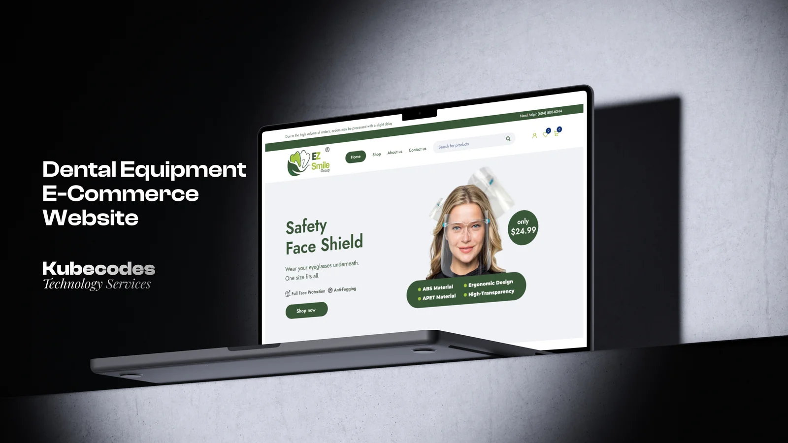 Dental Equipment WordPress E-Commerce Website