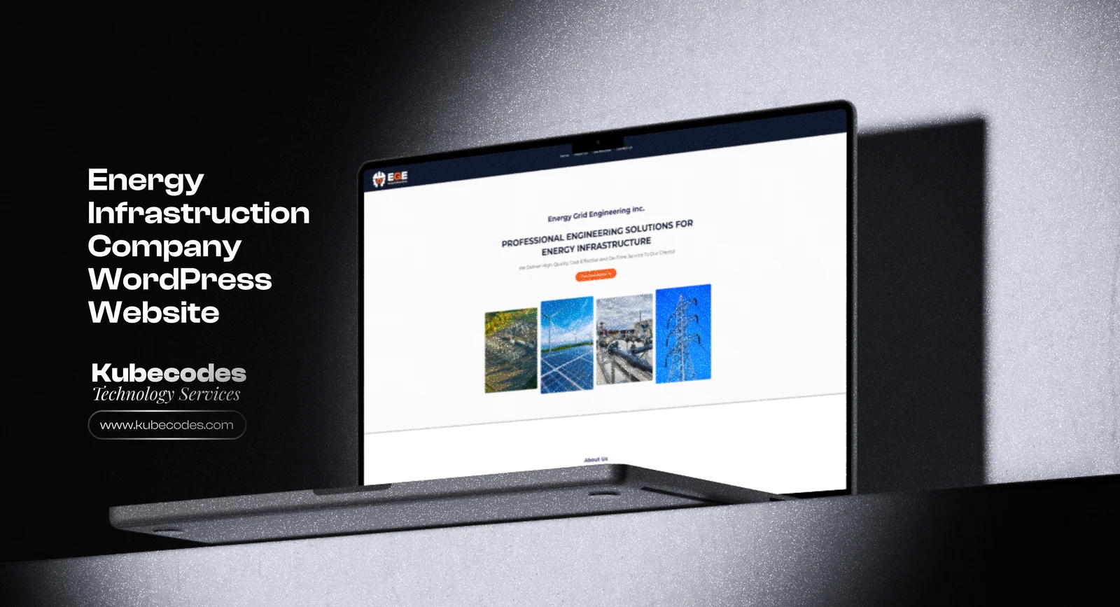 Energy Infrastruction WordPress Website