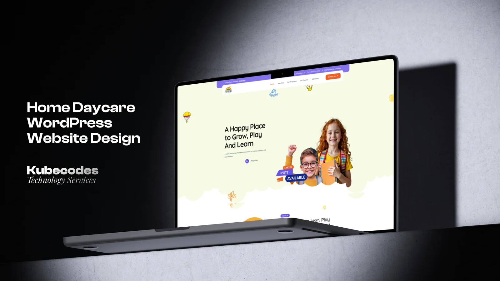 Daycare WordPress Website Development