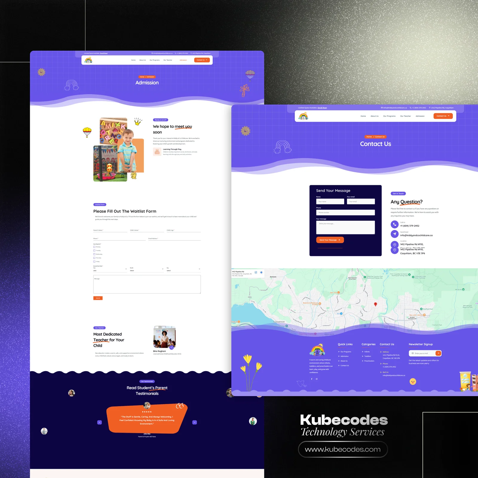 Daycare WordPress Website Development