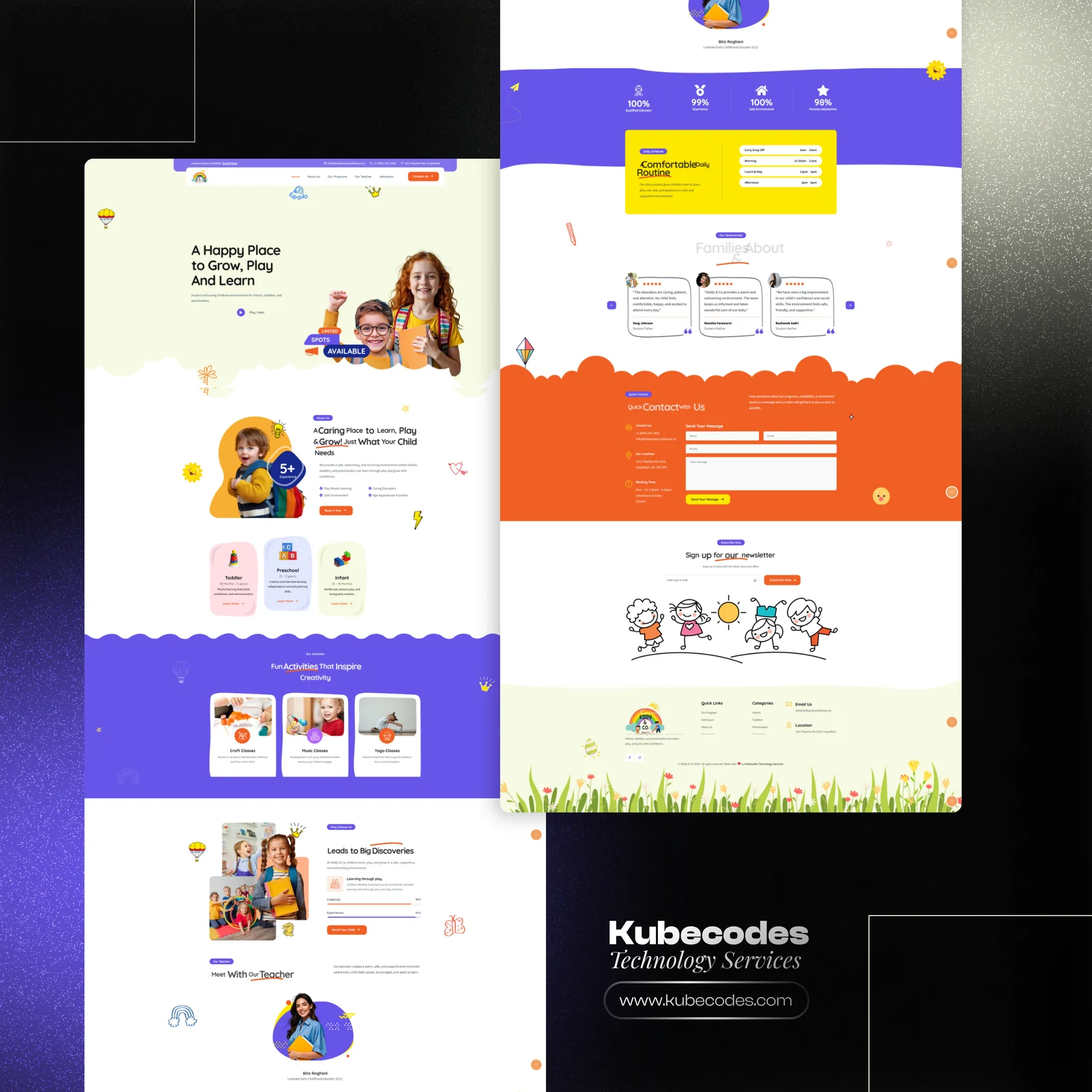 Daycare WordPress Website Development