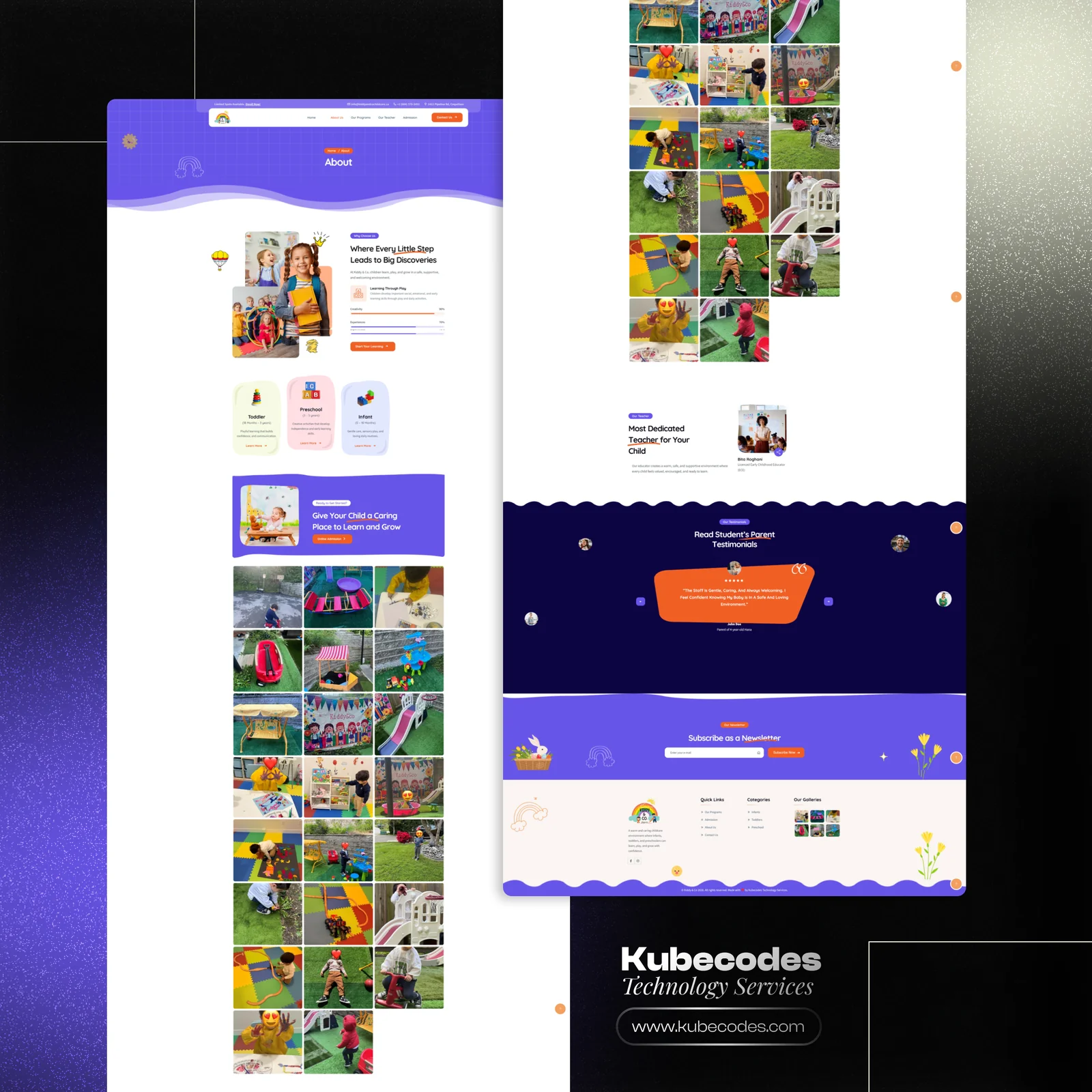 Daycare WordPress Website Development