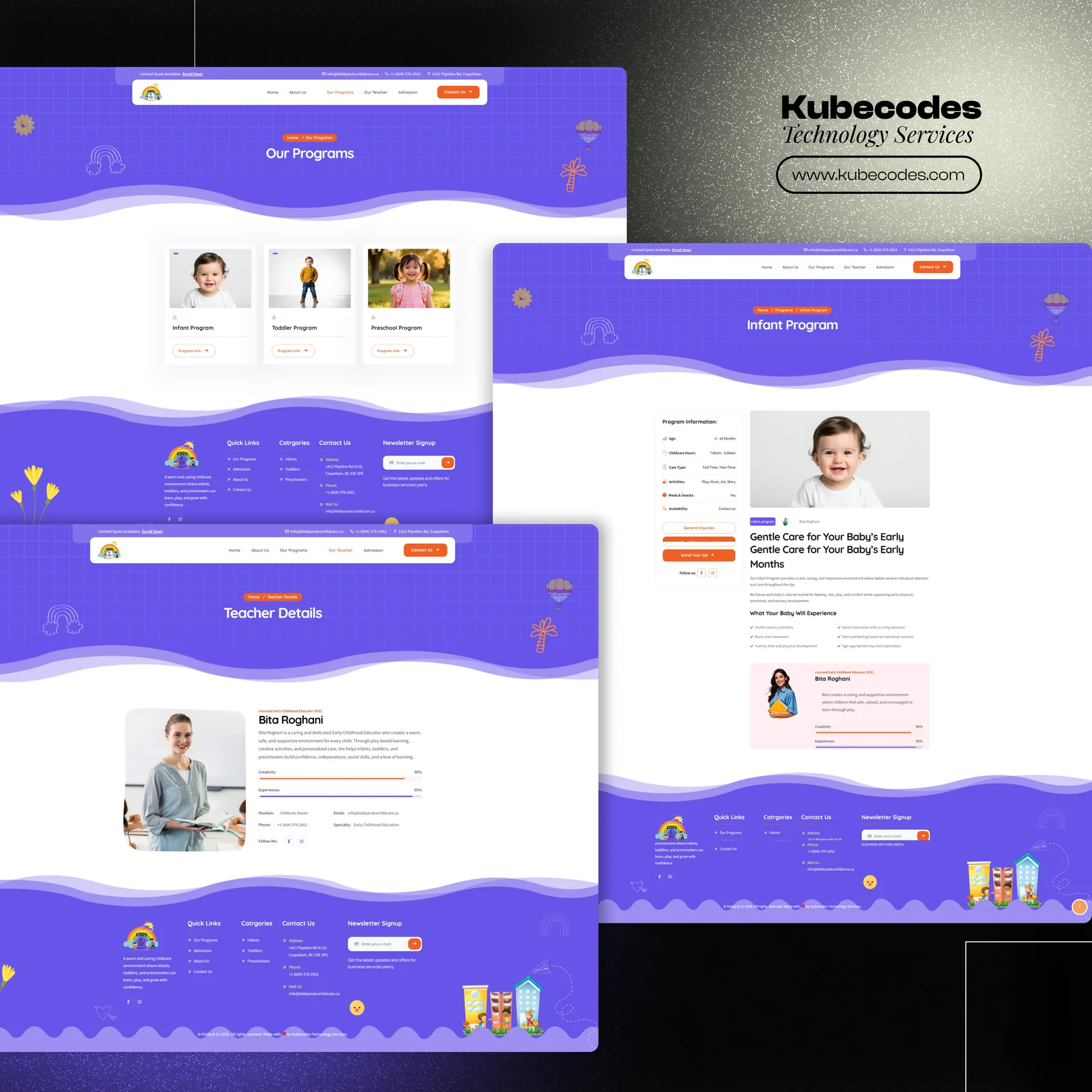 Daycare WordPress Website Development