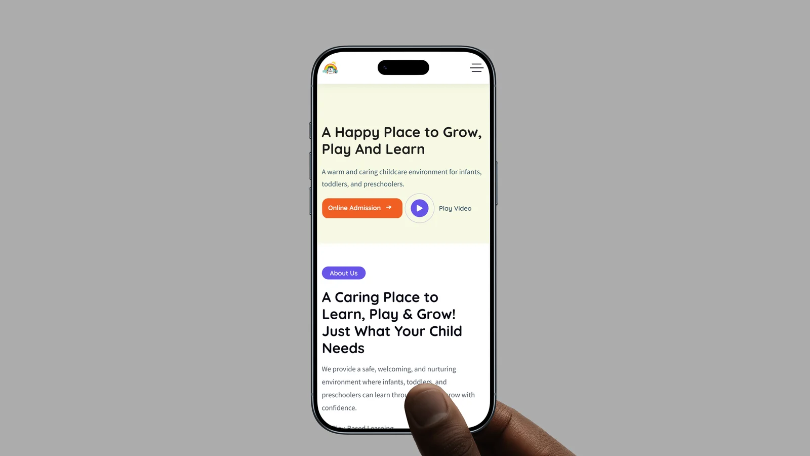 Kiddy & Co Childcare WordPress Website Responsive Responsive Daycare WordPress Website Development